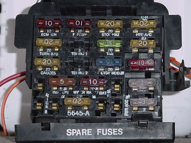 Fiero Fuse Box Diagram  Fiero Gt 1986 Fuse Box Block