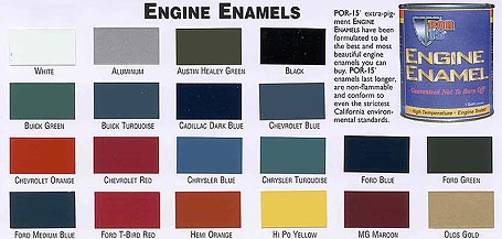 Por 15 Engine Paint Color Chart